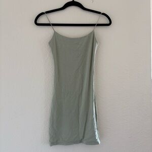 Aritzia Simple Sage Slip Dress